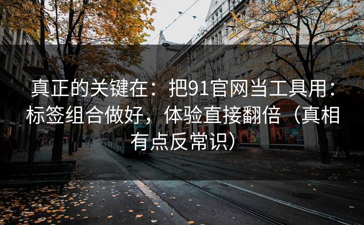 真正的关键在：把91官网当工具用：标签组合做好，体验直接翻倍（真相有点反常识）